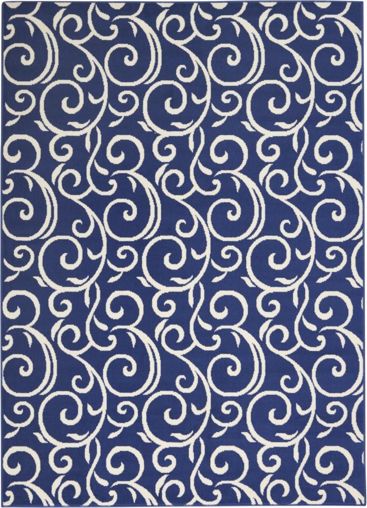 Nourison - Grafix GRF19 Dark Blue 53in x 73in Area Rug - GRF19-99446411952 - CLOSEOUT veiw 1