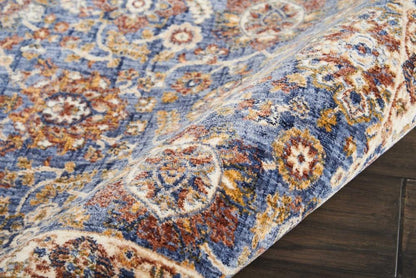 Nourison - Lagos LAG04 Blue Multicolor 23in x 76in Low-pile Hallway Rug - LAG04-99446390479_CLOSEOUT veiw 2