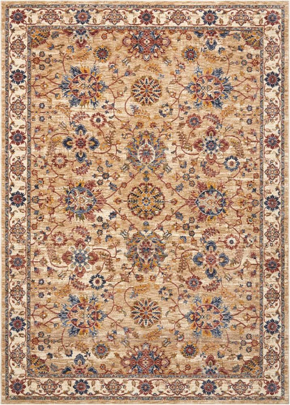 Nourison - Lagos LAG04 Beige Multicolor 710in x 910in Large Low-pile Rug - LAG04-99446390714_CLOSEOUT veiw 1