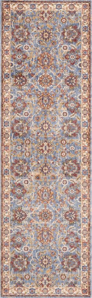Nourison - Lagos LAG04 Light Blue Multicolor 23in x 76in Low-pile Hallway Rug - LAG04-99446390769_CLOSEOUT veiw 1