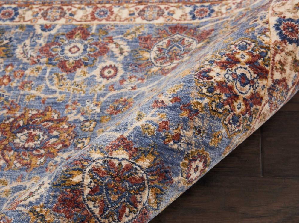 Nourison - Lagos LAG04 Light Blue Multicolor 23in x 76in Low-pile Hallway Rug - LAG04-99446390769_CLOSEOUT veiw 2