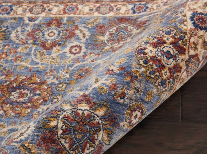 Nourison - Lagos LAG04 Light Blue Multicolor 23in x 76in Low-pile Hallway Rug - LAG04-99446390769_CLOSEOUT veiw 2
