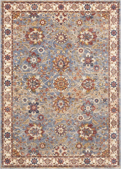 Nourison - Lagos LAG04 Light Blue Multicolor 53in x 76in Area Rug - LAG04-99446390790_CLOSEOUT veiw 1