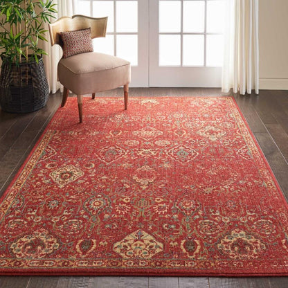 Nourison - Somerset ST90 Red 53in x 75in Oriental Area Rug - ST90-99446469731 veiw 3