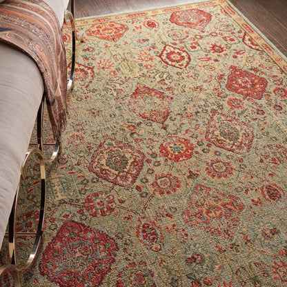 Nourison - Somerset ST90 Light Green 53in x 75in Oriental Area Rug - ST90-99446469748 veiw 3