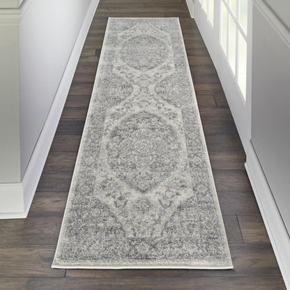 Nourison - Tranquil TRA05 Ivory/Bone 23in x 73in Hallway Rug - TRA05-99446485021 veiw 2