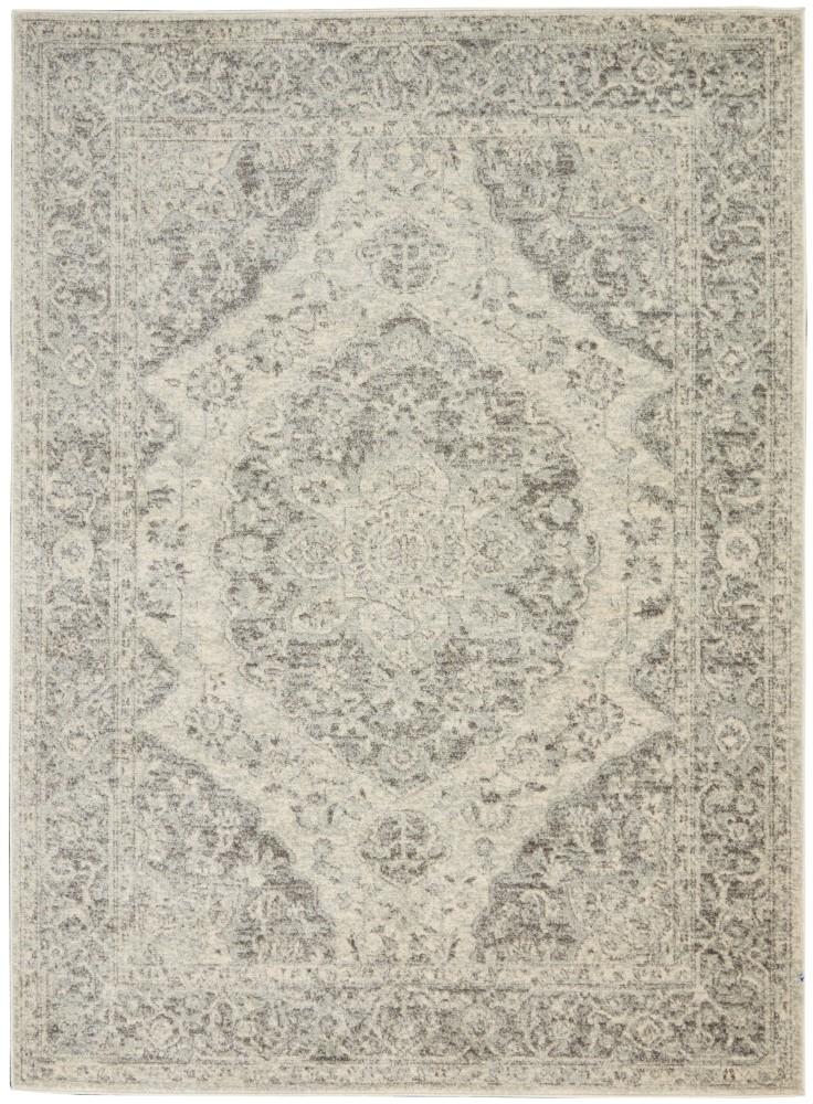 Nourison - Tranquil TRA05 Ivory/Bone 4x6 Vintage Area Rug - TRA05-99446485038 veiw 1