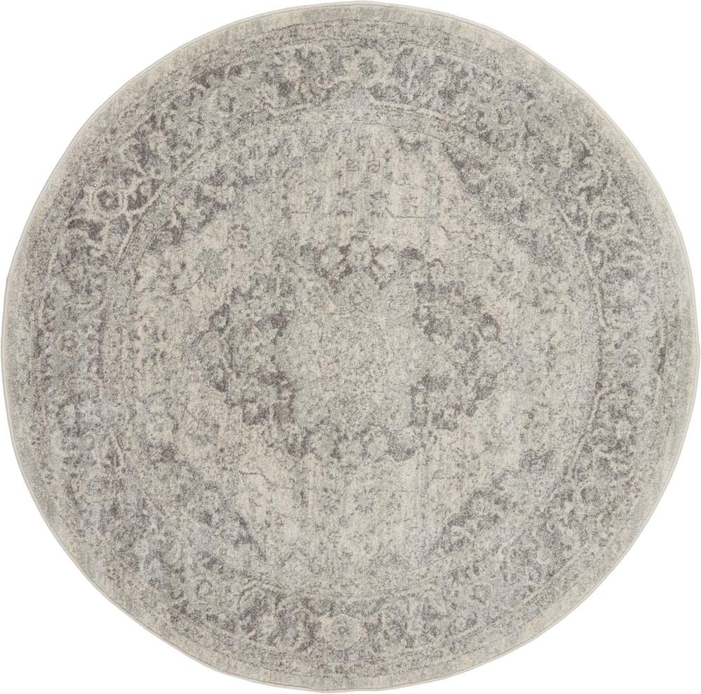 Nourison - Tranquil TRA05 Ivory/Bone 53in x Round Vintage Area Rug - TRA05-99446485113 veiw 1