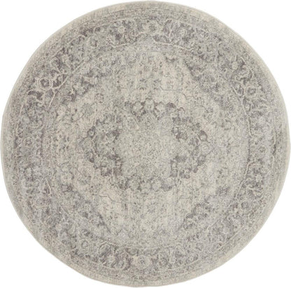 Nourison - Tranquil TRA05 Ivory/Bone 53in x Round Vintage Area Rug - TRA05-99446485113 veiw 1