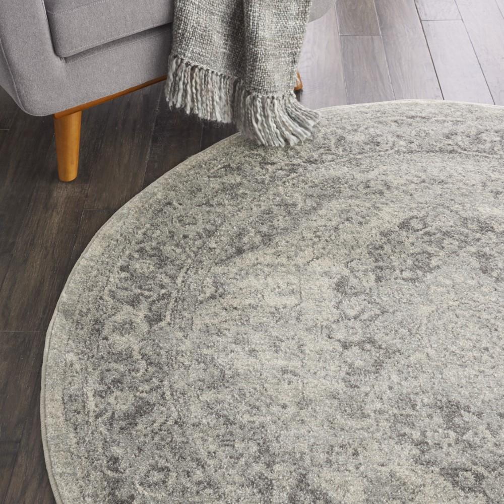 Nourison - Tranquil TRA05 Ivory/Bone 53in x Round Vintage Area Rug - TRA05-99446485113 veiw 3