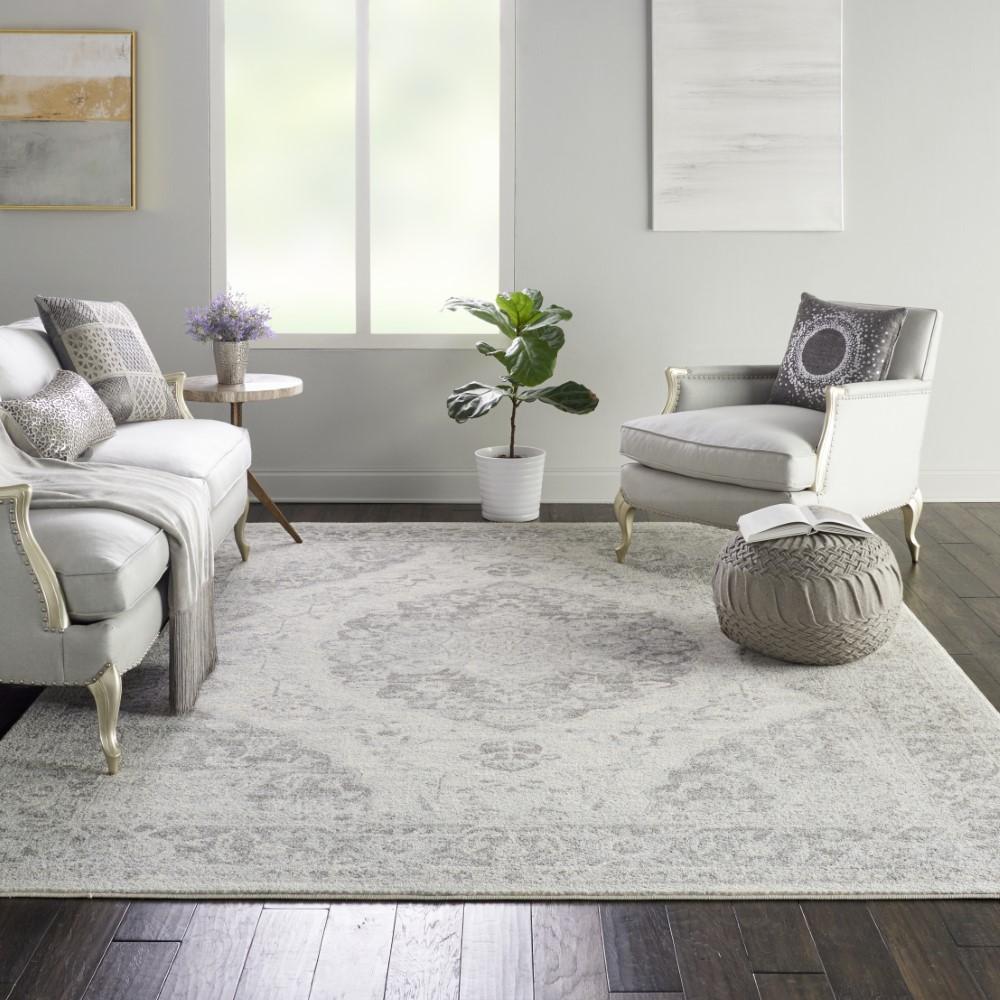 Nourison - Tranquil TRA05 Ivory/Bone 810in x 1110in Oversized Rug - TRA05-99446485106 veiw 2