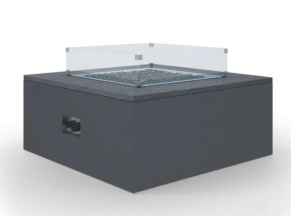 Sunset West - Bazaar - Black Granite Square Fire Table - SW6805-FT4242_CLOSEOUT veiw 1