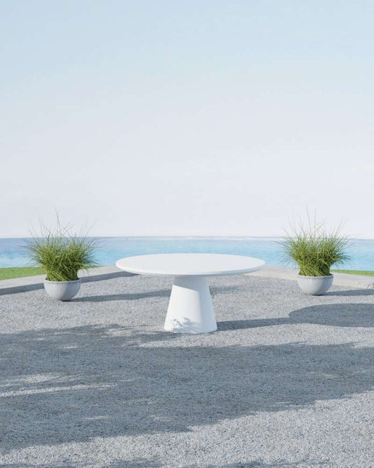 Sunset West - Bazaar - Pedestal Dining Table, Bone Finish - SW6203-BRDT63 veiw 2