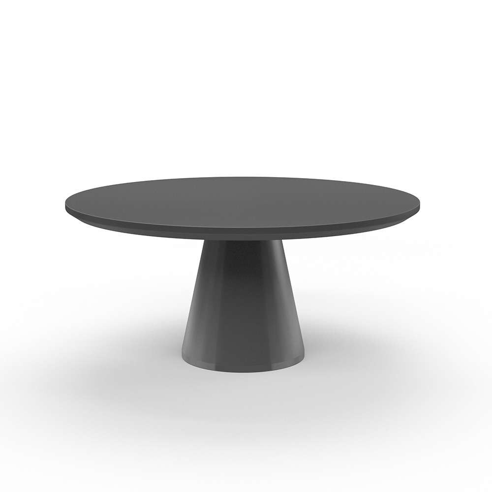 Sunset West - Bazaar - Pedestal Dining Table, Dark Gray Finish - SW6203-DRDT63 veiw 1