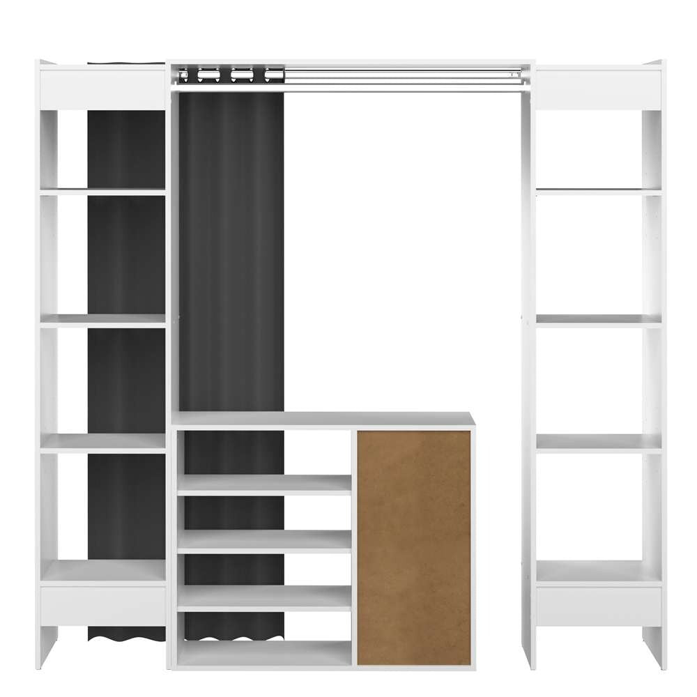 TEMAHOME - Tom Clothes Storage System - 2 Columns & Shoe Cabinet in White / Grey - X4320X2193R00 veiw 4