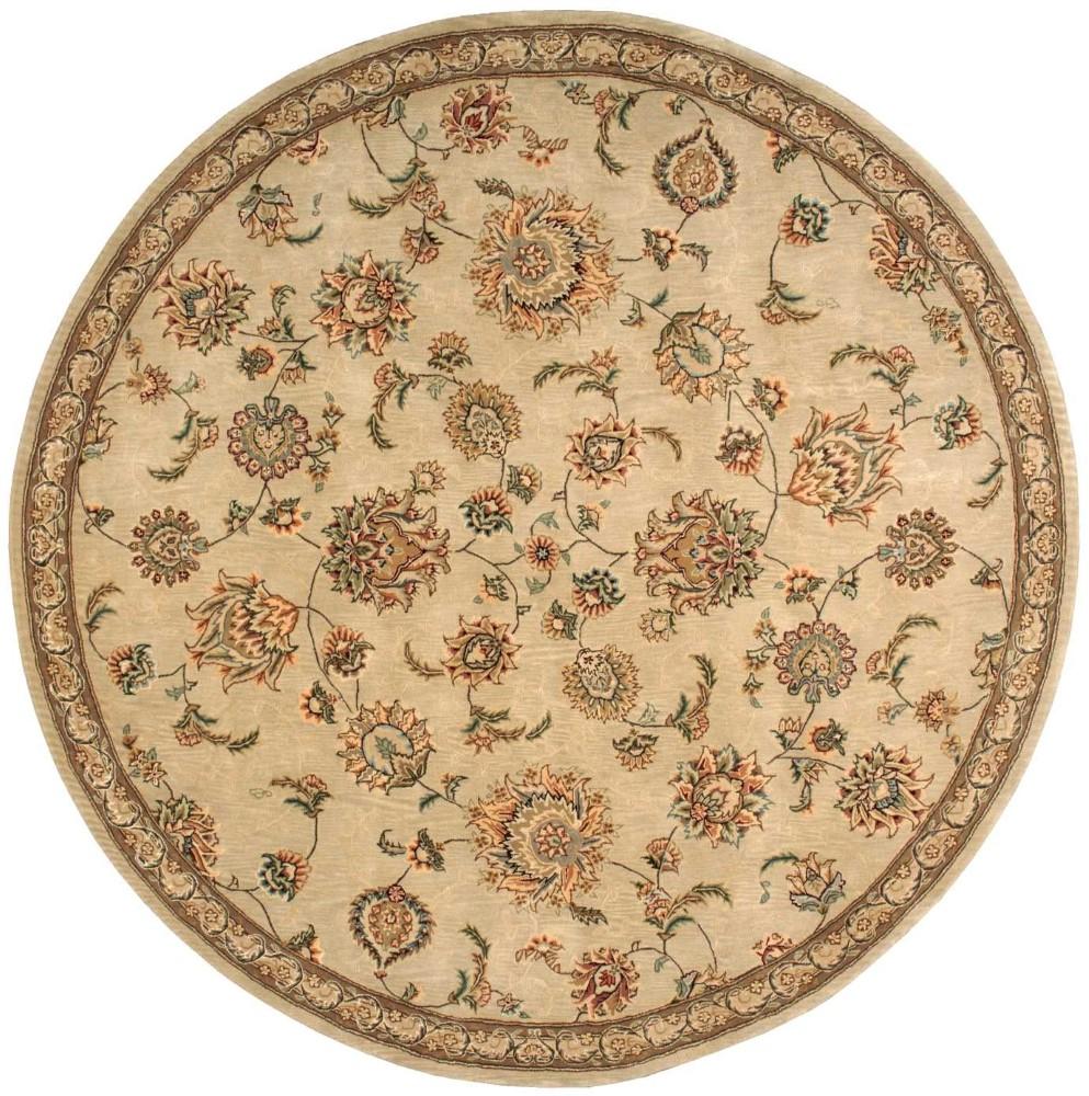 Nourison - 2000 2360 Beige 8 x Round Area Rug - 2360-99446157423 veiw 1