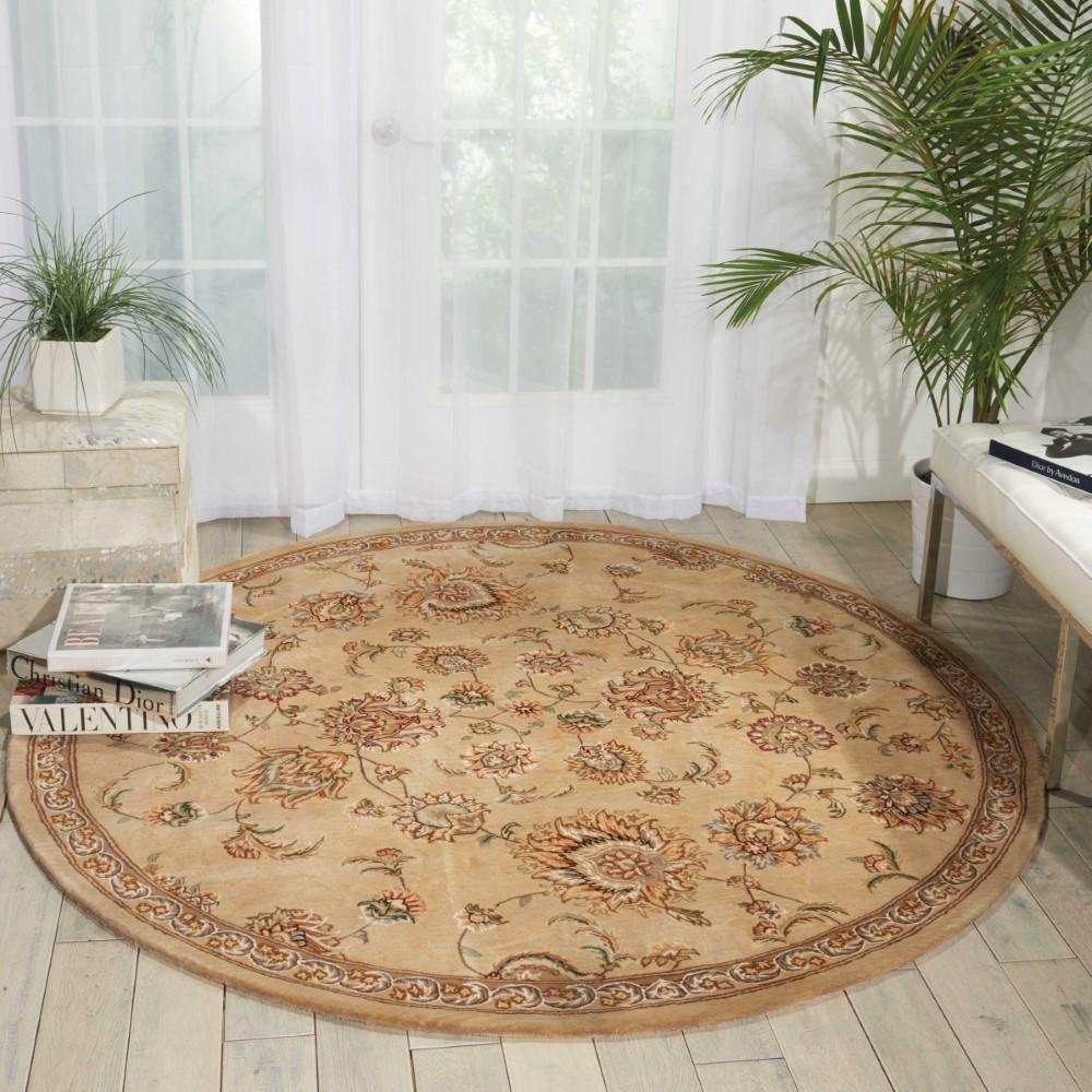 Nourison - 2000 2360 Beige 8 x Round Area Rug - 2360-99446157423 veiw 2