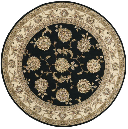 Nourison - 2000 8 x Round Black Area Rug - 2022-99446720757 veiw 1