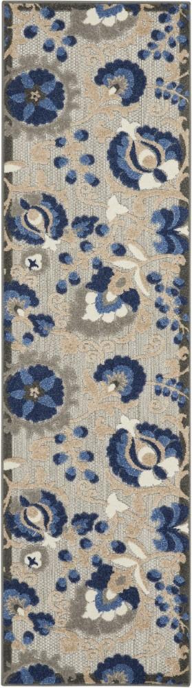 Nourison - Aloha 23in x 10 Blue Patio Area Rug - ALH17-99446739186 veiw 1