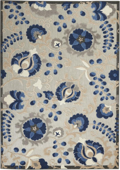 Nourison - Aloha 36in x 56in Blue Patio Area Rug - ALH17-99446739100 veiw 1
