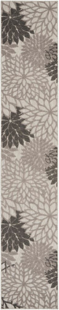 Nourison - Aloha 23in x 12 Silver Grey Area Rug - ALH05-99446779236 veiw 1