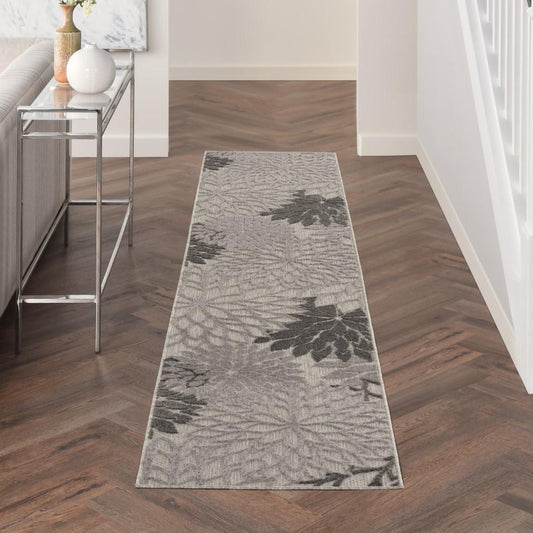 Nourison - Aloha 23in x 12 Silver Grey Area Rug - ALH05-99446779236 veiw 2