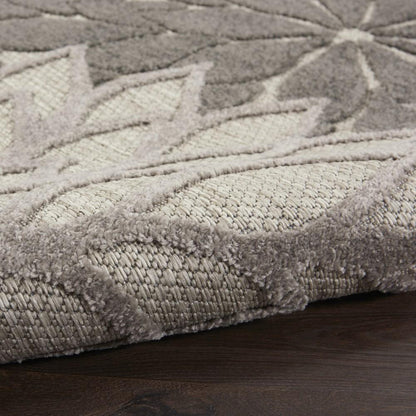 Nourison - Aloha 23in x 12 Silver Grey Area Rug - ALH05-99446779236 veiw 3