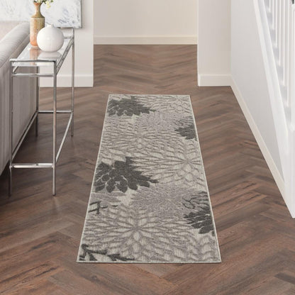 Nourison - Aloha 23in x 8 Silver Grey Area Rug - ALH05-99446779205 veiw 2