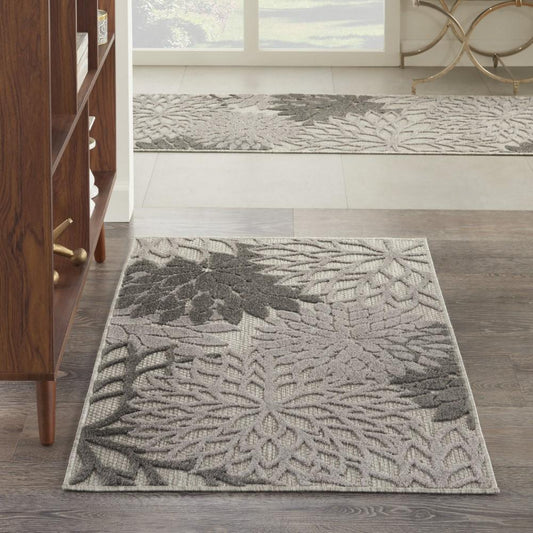 Nourison - Aloha 28in x 4 Silver Grey Area Rug - ALH05-99446779069 veiw 2
