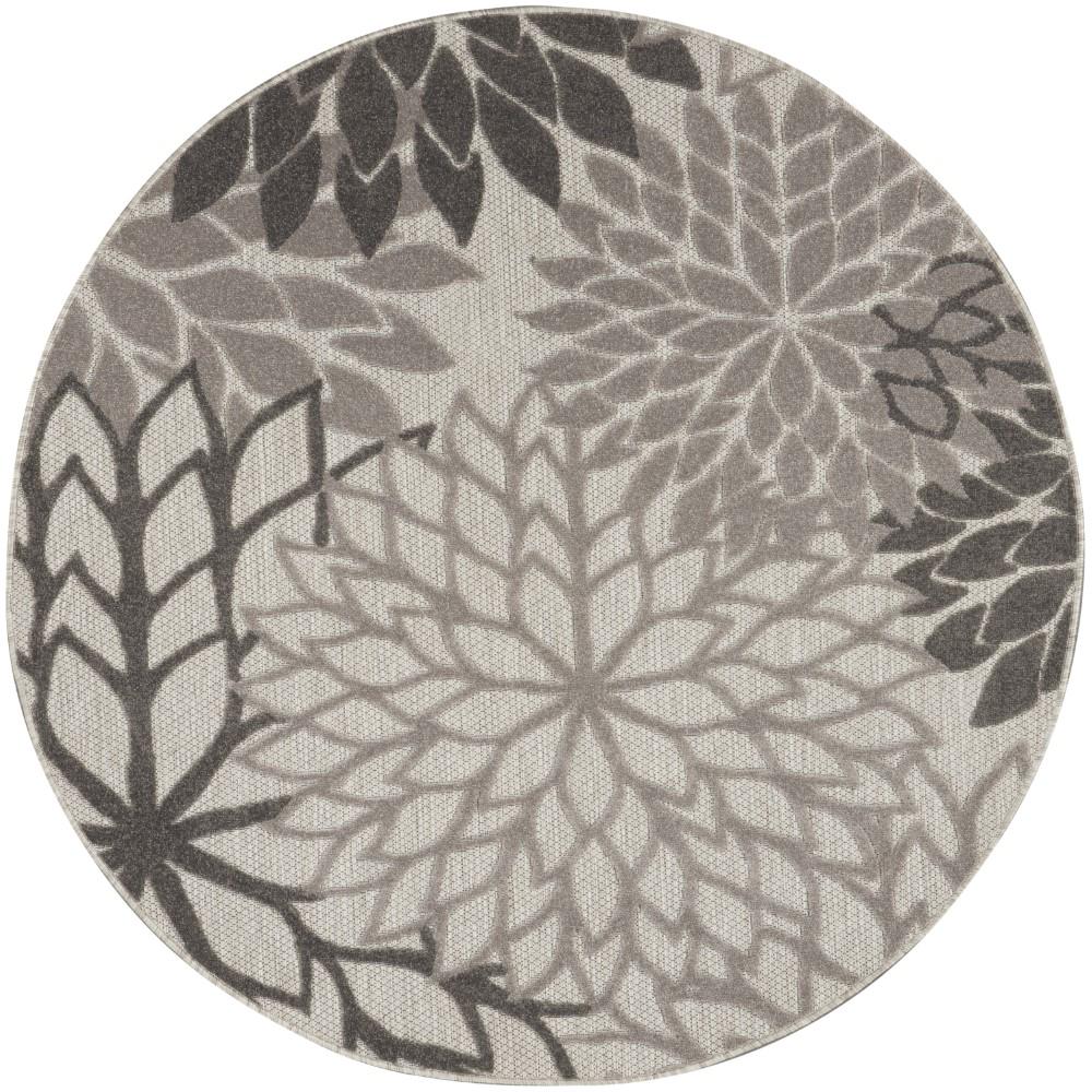 Nourison - Aloha 53in x Round Silver Grey Area Rug - ALH05-99446779250 veiw 1
