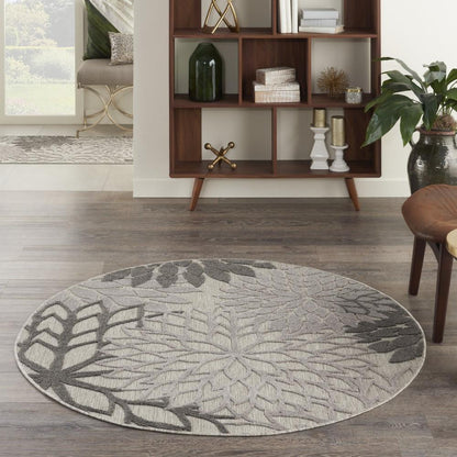 Nourison - Aloha 53in x Round Silver Grey Area Rug - ALH05-99446779250 veiw 2