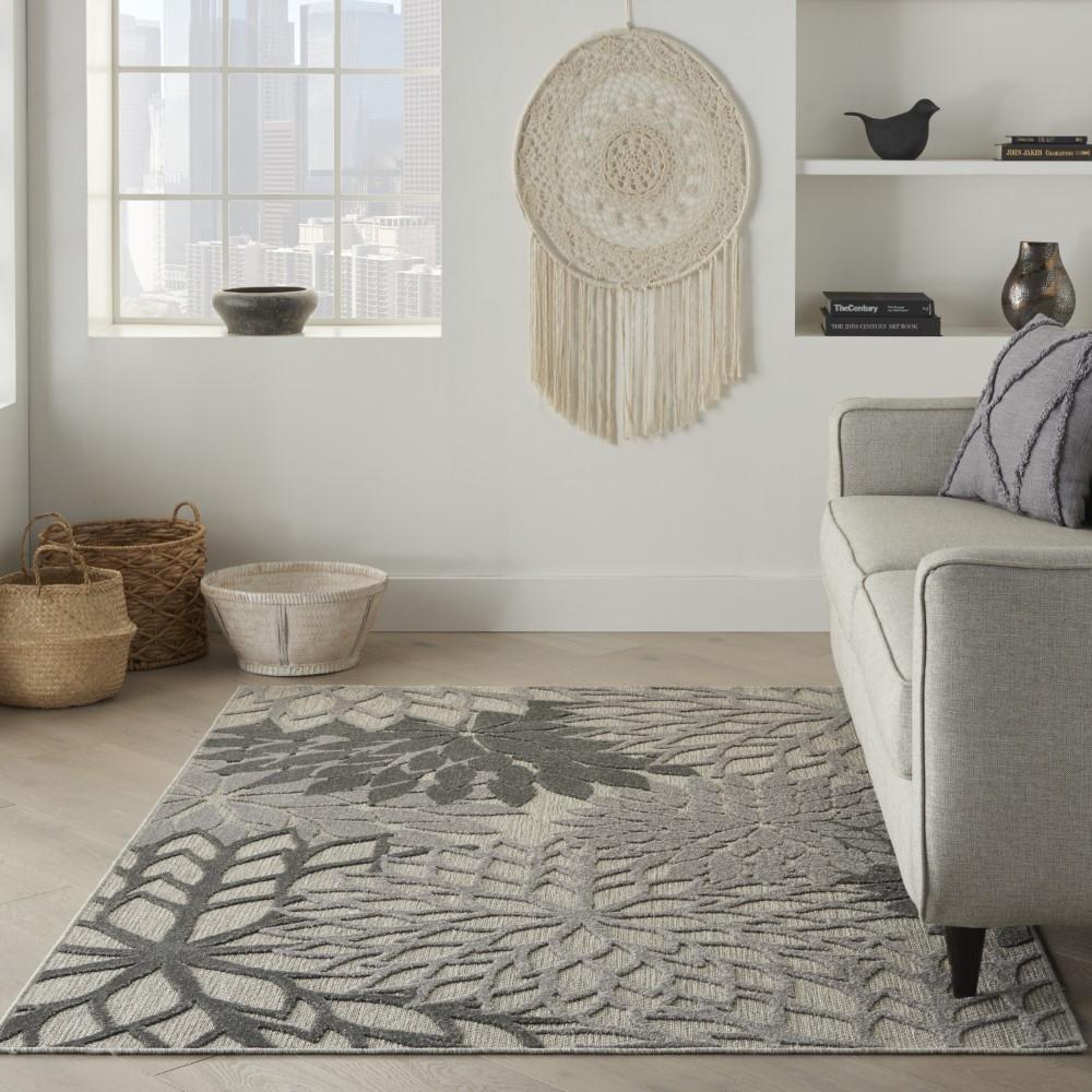 Nourison - Aloha 6x9 Silver Grey Area Rug - ALH05-99446779298 veiw 2