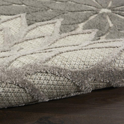 Nourison - Aloha 6x9 Silver Grey Area Rug - ALH05-99446779298 veiw 3