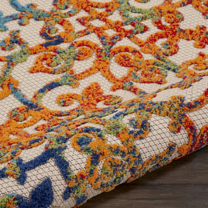 Nourison - Aloha ALH21 28in x 4 Multicolor Easy-care Indoor-outdoor Rug - ALH21-99446499288 veiw 3