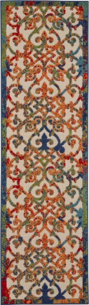 Nourison - Aloha ALH21 2 x 6 Multicolor Easy-care Indoor-outdoor Rug - ALH21-99446499349 veiw 1
