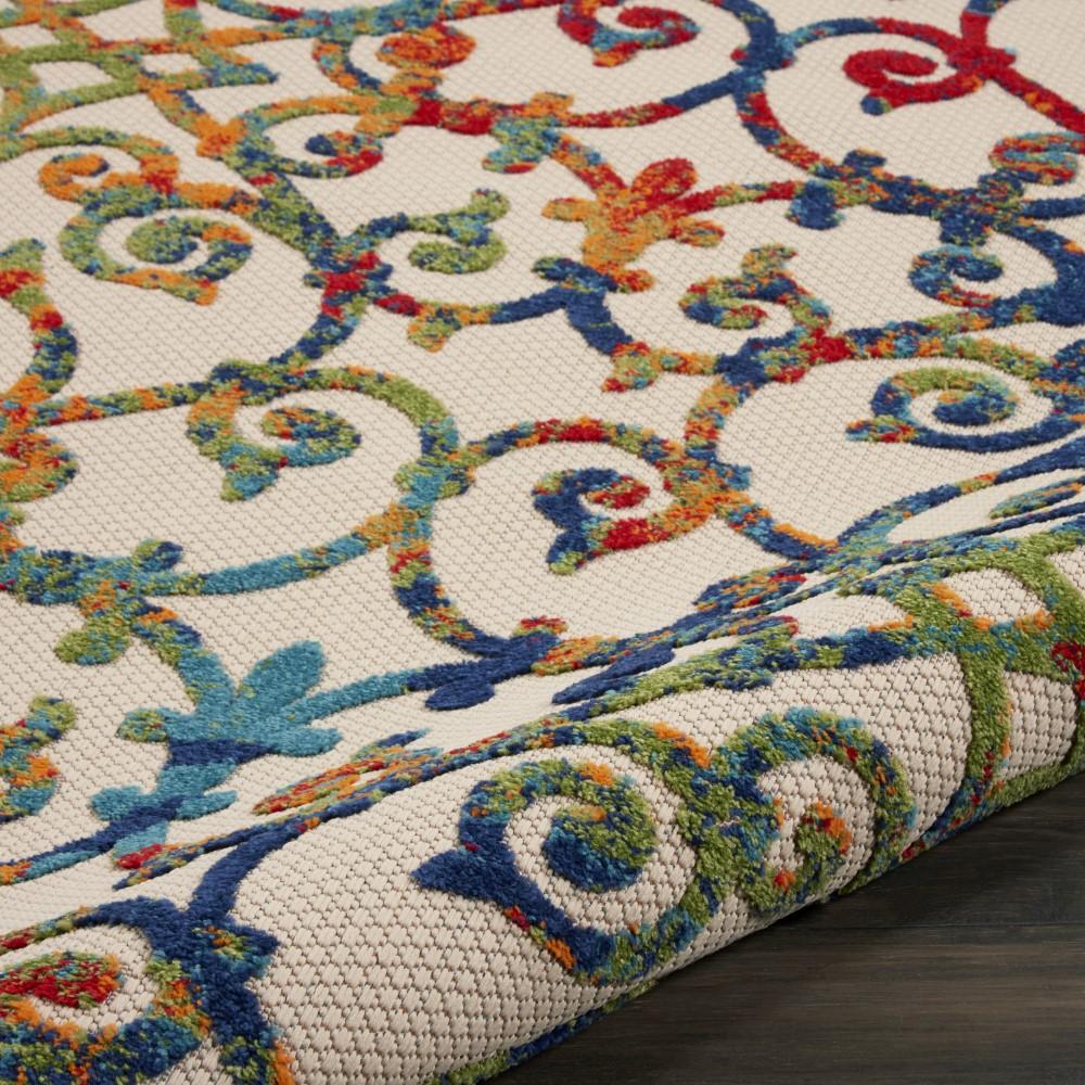 Nourison - Aloha ALH21 710in x Round Multicolor Easy-care Indoor-outdoor Rug - ALH21-99446499431 veiw 3