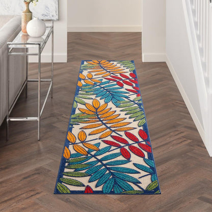 Nourison - Aloha ALH18 Multicolor 23in x 10 Indoor-outdoor Rug - ALH18-99446086952 veiw 2