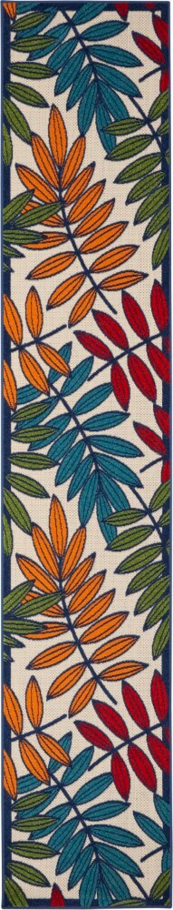 Nourison - Aloha ALH18 Multicolor 23in x 12 Indoor-outdoor Rug - ALH18-99446087003 veiw 1