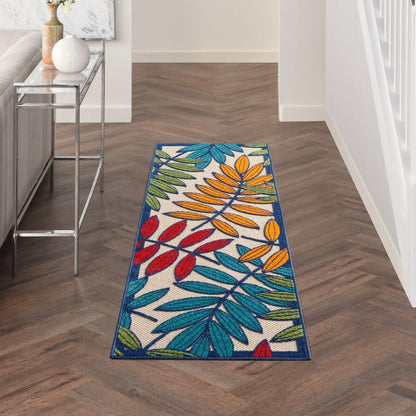 Nourison - Aloha ALH18 Multicolor 2 x 6 Indoor-outdoor Rug - ALH18-99446086914 veiw 2