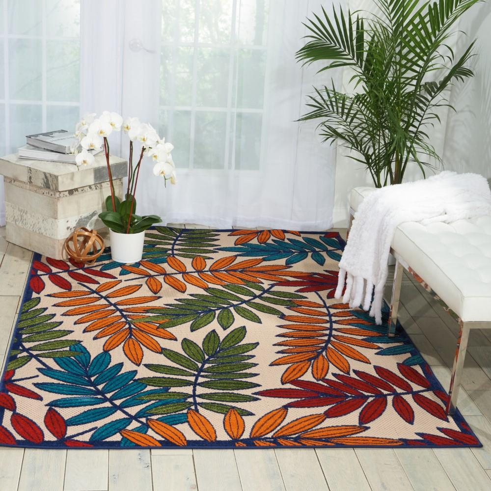 Nourison - Aloha ALH18 Multicolor 6x9 Indoor-outdoor Area Rug - ALH18-99446099914 veiw 2