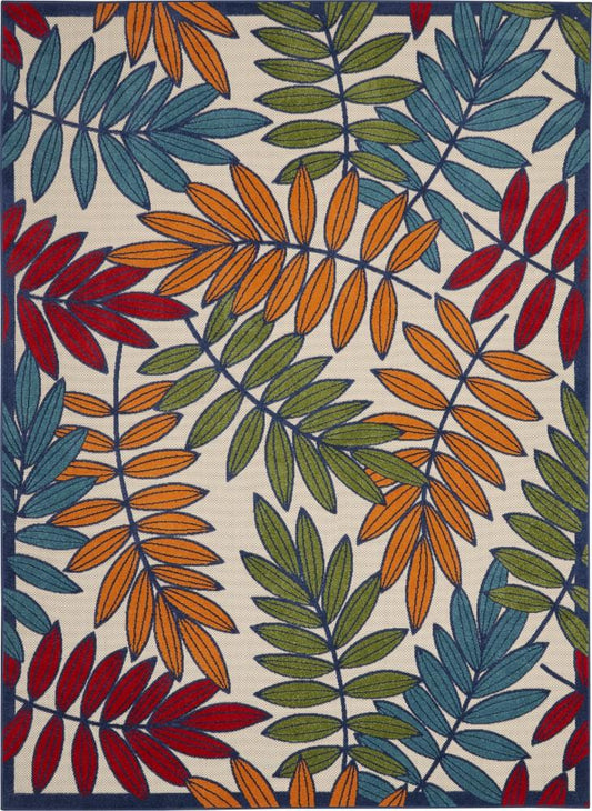 Nourison - Aloha ALH18 Multicolor 96in x 13 Oversized Indoor-outdoor Rug - ALH18-99446376657 veiw 1