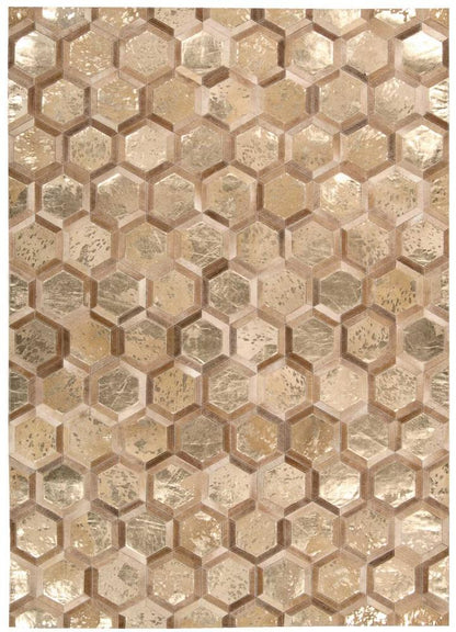 Michael Amini - - City Chic MA100 Yellow 53in x 75in Area Rug - MA100-99446305398 veiw 1