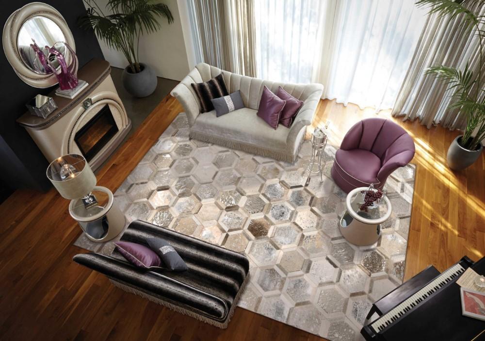 Michael Amini - - City Chic MA100 Grey 53in x 75in Area Rug - MA100-99446209542 veiw 2