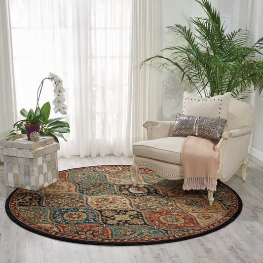 Nourison - 2020 NR203 75in x Round Area Rug - NR203-99446363480_CLOSEOUT veiw 2