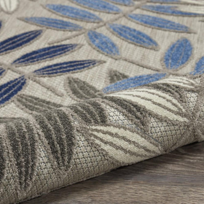 Nourison - Aloha 28in x 4 Blue Patio Area Rug - ALH18-99446739261 veiw 3