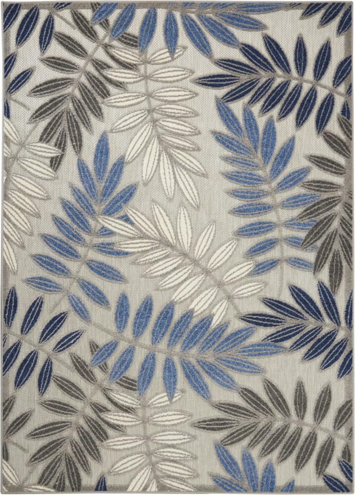 Nourison - Aloha 36in x 56in Blue Patio Area Rug - ALH18-99446739278 veiw 1