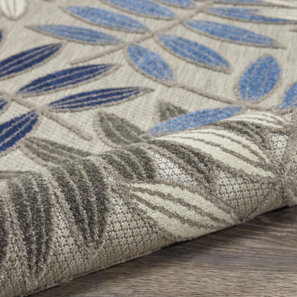 Nourison - Aloha 53in x ROUND Blue Patio Area Rug - ALH18-99446762009 veiw 3