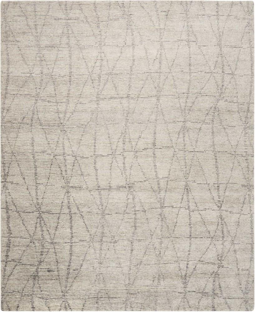 Nourison - Ellora ELL02 Grey 79in x 99in Large Handmade Rug - ELL02-99446385116 veiw 1
