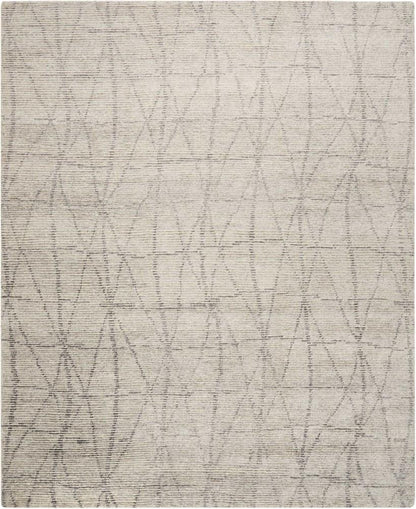Nourison - Ellora ELL02 Grey 86in x 116in Oversized Handmade Rug - ELL02-99446385123 veiw 1