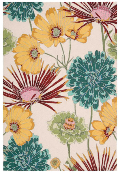 Nourison - Fantasy FA26 White Multicolor 5 x 76in Area Rug - FA26-99446271440 veiw 1